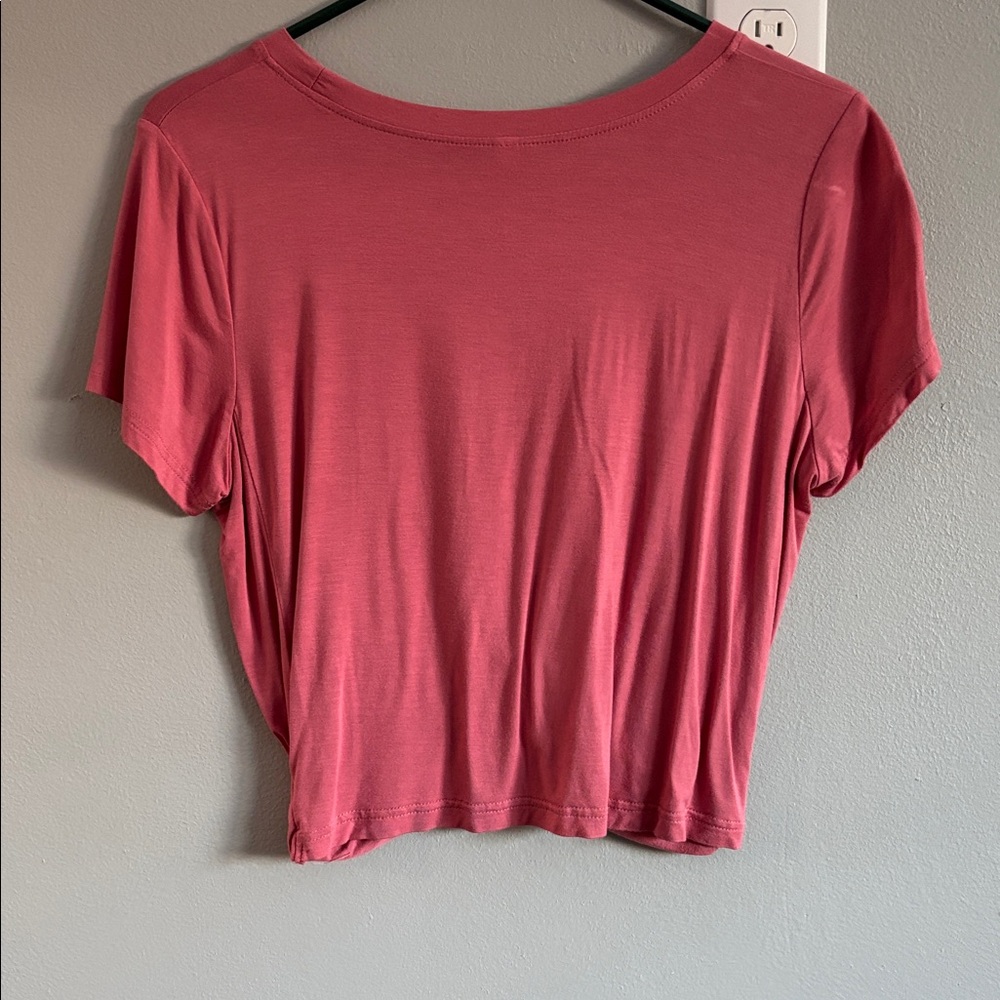 Women's Pink Twist Front Top - Picture 8 of 12